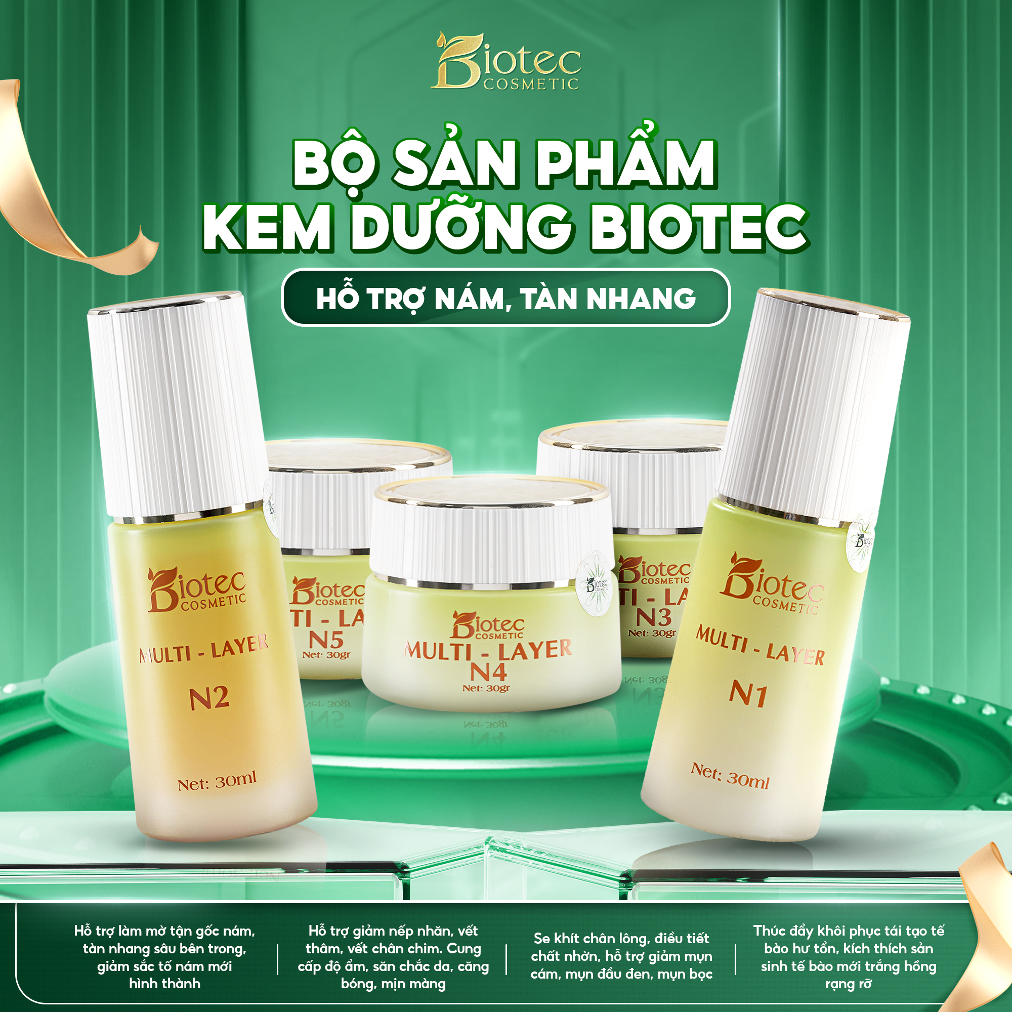 Bộ sản phẩm trị nám Biotec