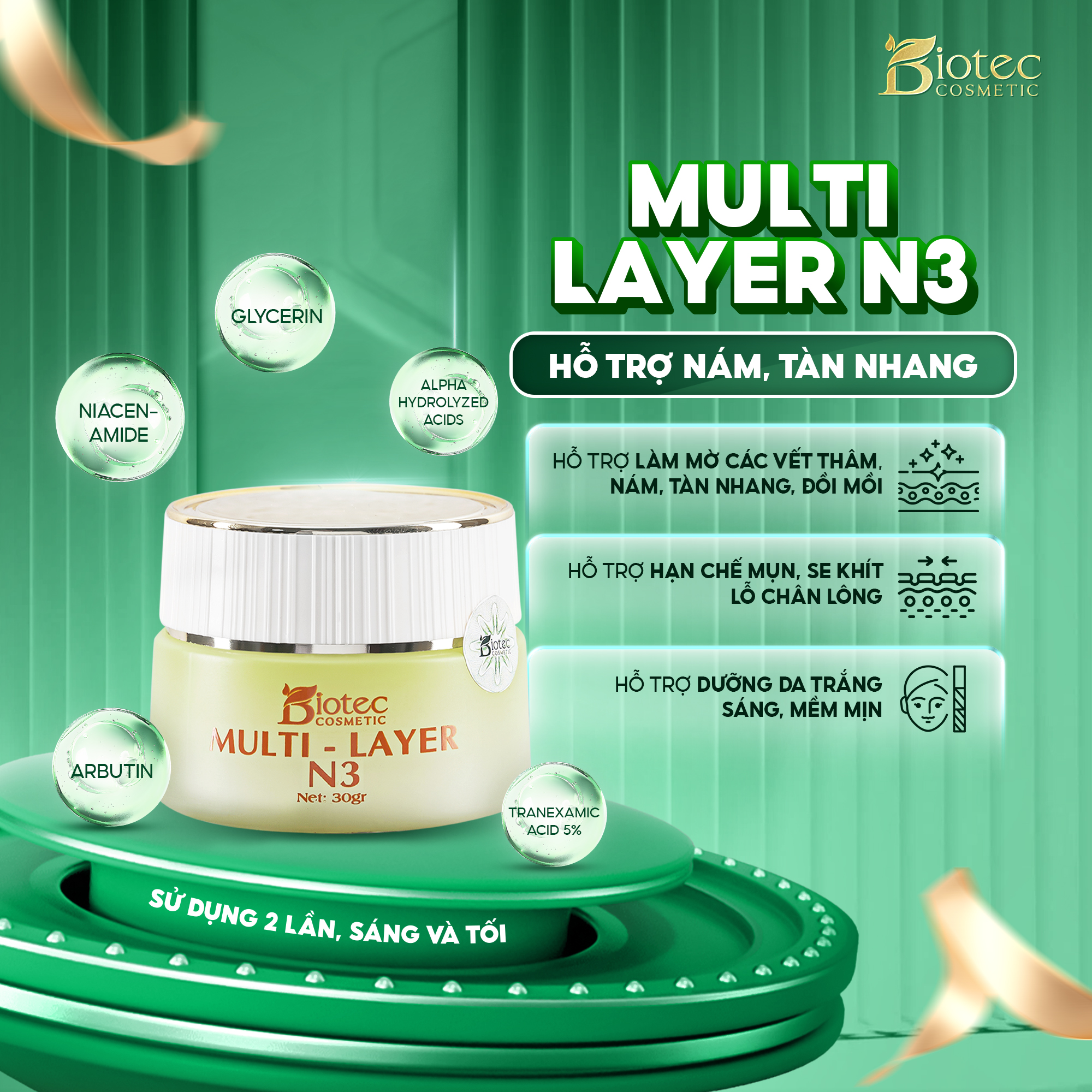 Bộ sản phẩm trị nám Biotec